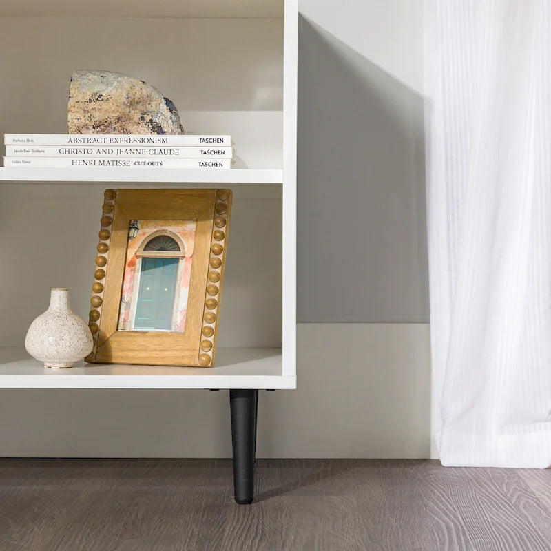 Meuble TV moderne effet livre ouvert de 58 pouces