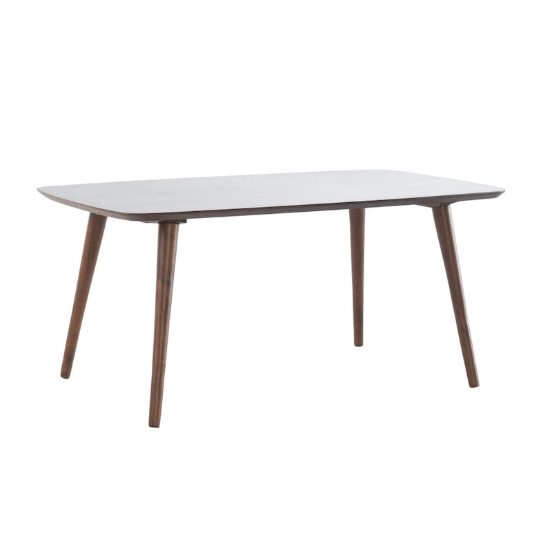 Table basse rectangulaire en bois style milieu du siècle — 39,50 po L x 23,70 po l x 18,25 po H