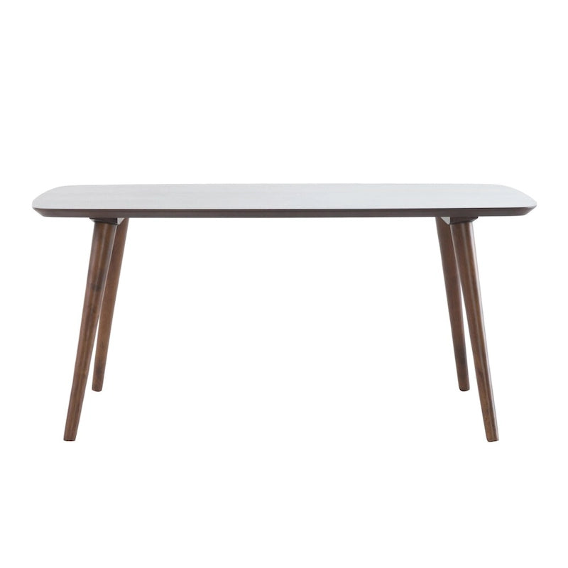 Table basse rectangulaire en bois style milieu du siècle — 39,50 po L x 23,70 po l x 18,25 po H