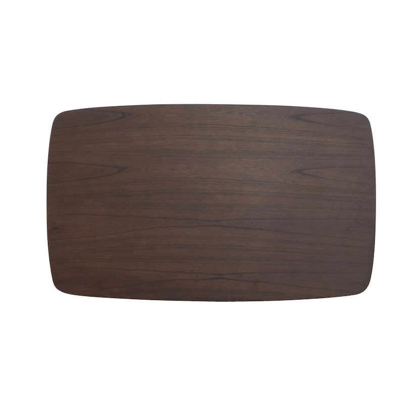 Table basse rectangulaire en bois style milieu du siècle — 39,50 po L x 23,70 po l x 18,25 po H