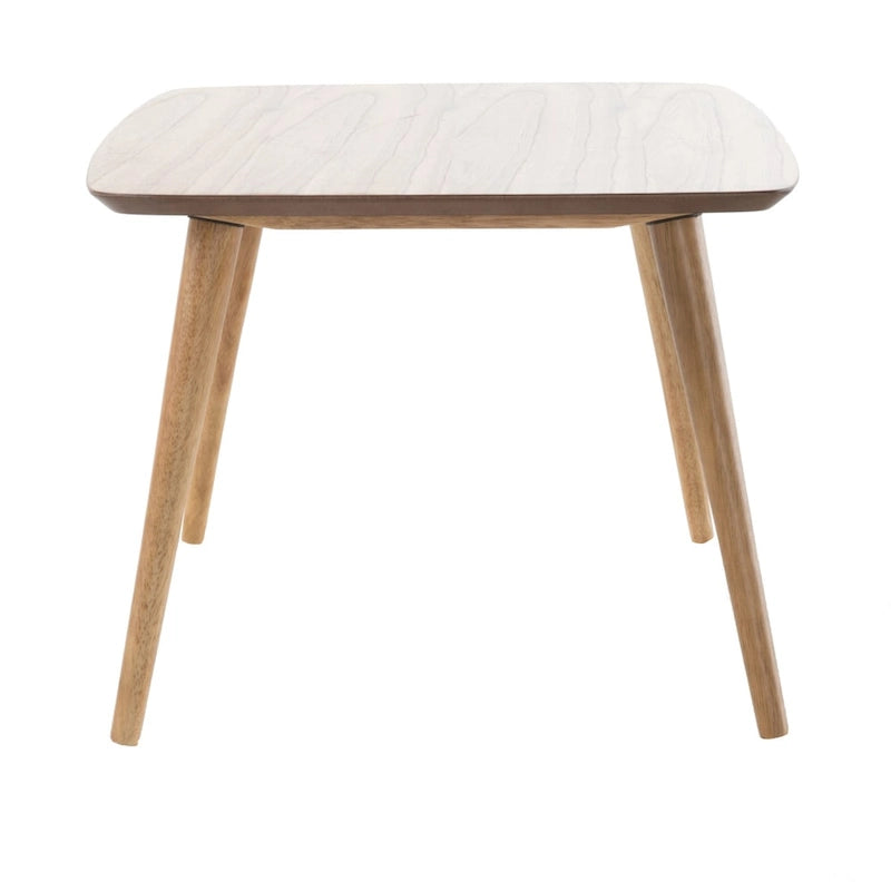 Table basse rectangulaire en bois style milieu du siècle — 39,50 po L x 23,70 po l x 18,25 po H