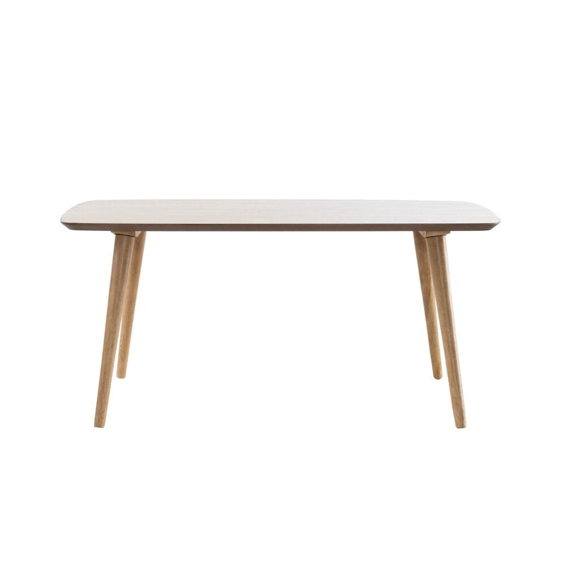 Table basse rectangulaire en bois style milieu du siècle — 39,50 po L x 23,70 po l x 18,25 po H