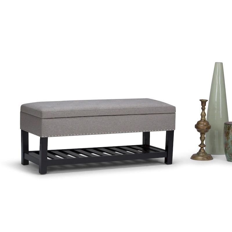 Banc ottoman rectangulaire de 43 po de large - 43 L x 17 P x 19 H