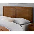 Viola Country Style Full Size Walnut Wooden Headboard