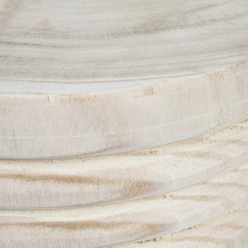 Tabouret en bois de paulownia naturel sculpté