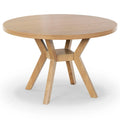 Table à manger ronde en bois de 48 po - Naturel - 48Wx48Dx30H